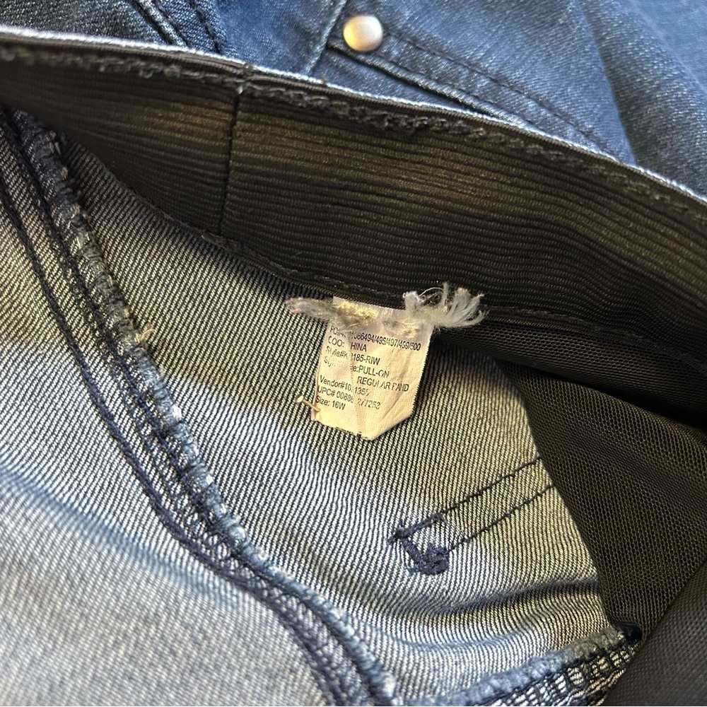 Kim Rogers Pull on Jeggings Jeans Size 16W High Rise Curvy Plus Stretch#156 - Picture 11 of 17